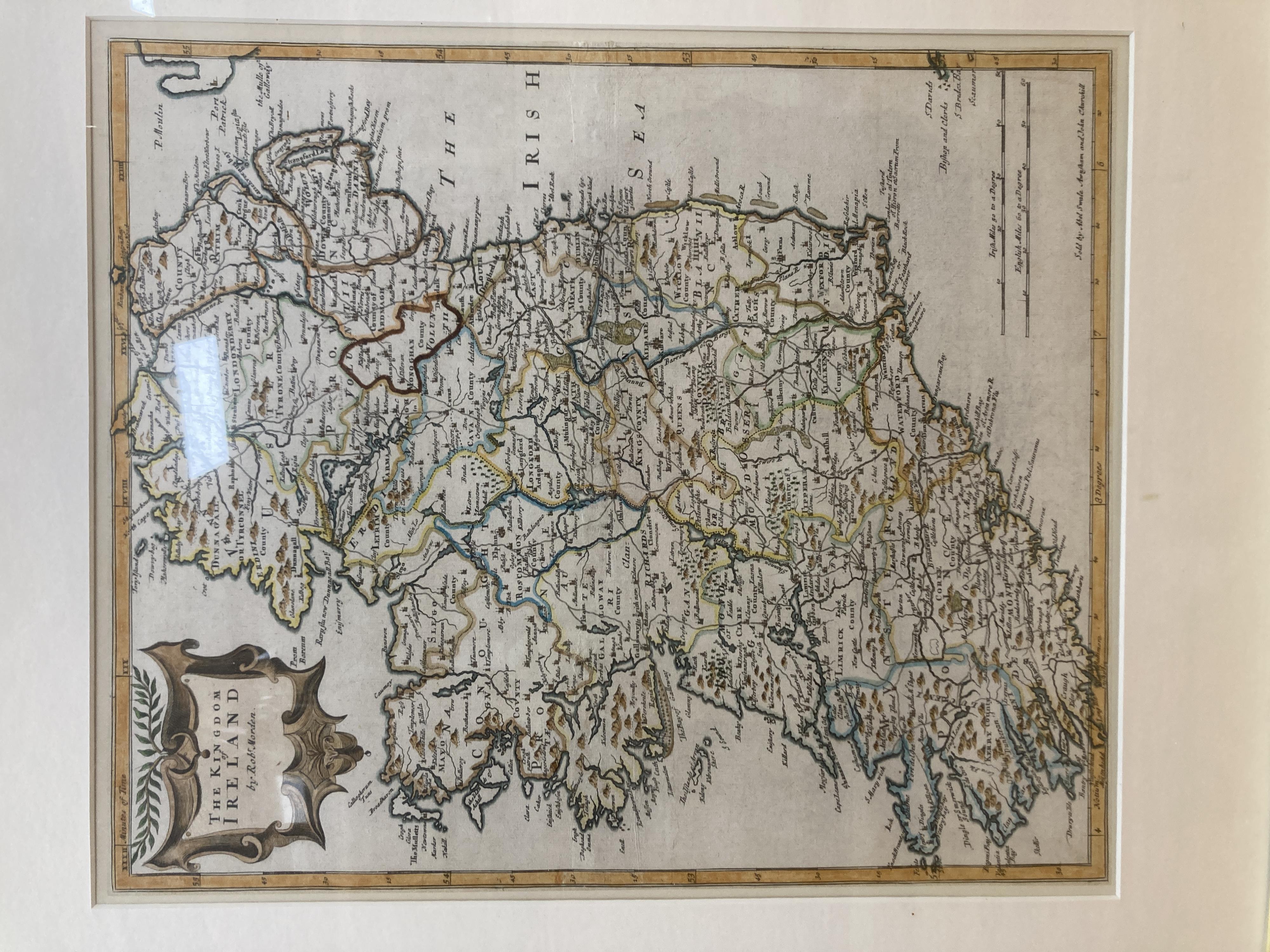 Three hand-coloured engraved maps after Robert Morden (Camden's Britannia)